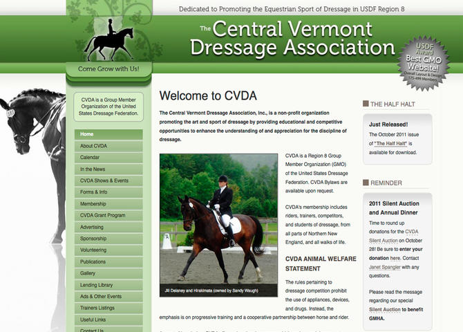 The Central Vermont Dressage Association, Inc.
