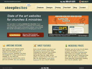 SteepleSites.com - Free websites for churches and ministries