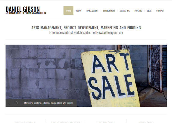 Arts Management, Project Development, Marketing and Funding