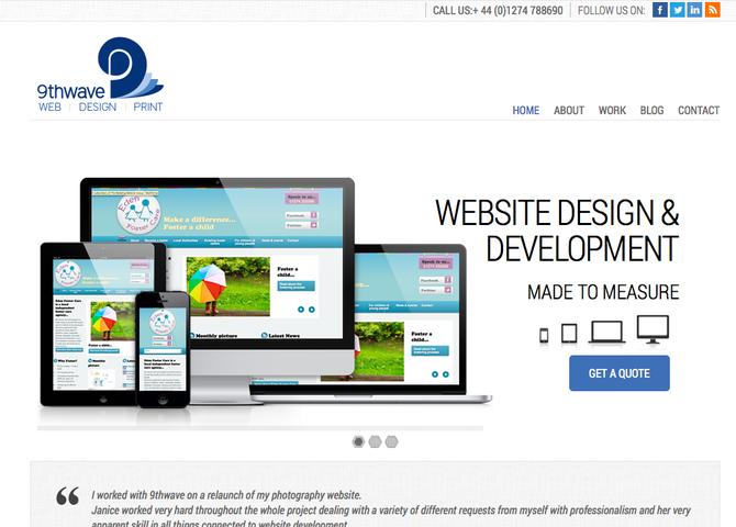 Website design and development Bradford