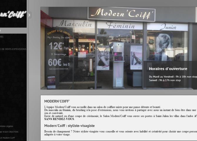 Modern'Coiff' : Salon de coiffure à Saint-Julien-les-Villas